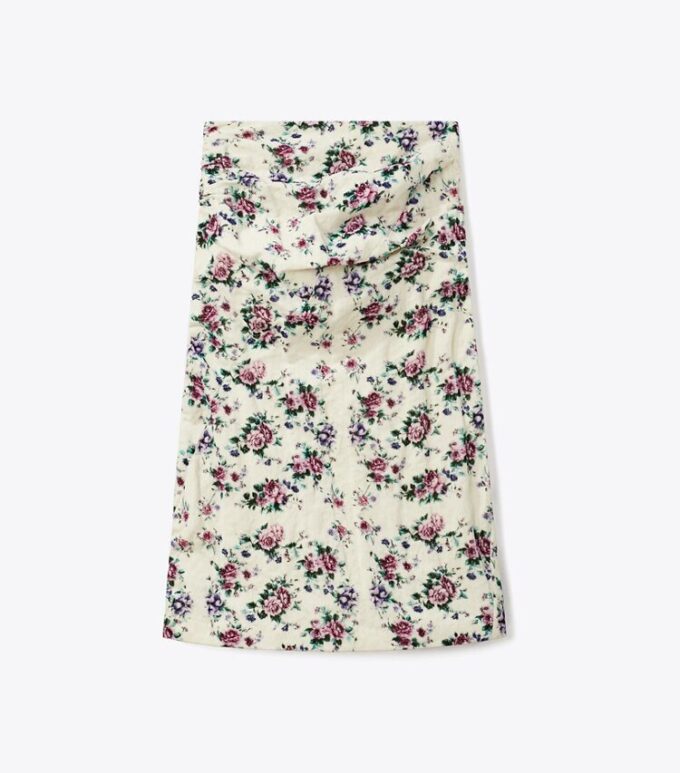 Jupe en velours de coton imprimé Jupe en velours de coton imprimé