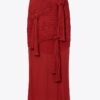 Jupe nouée en viscose Jupe nouée en viscose