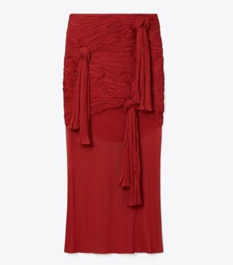 Jupe nouée en viscose