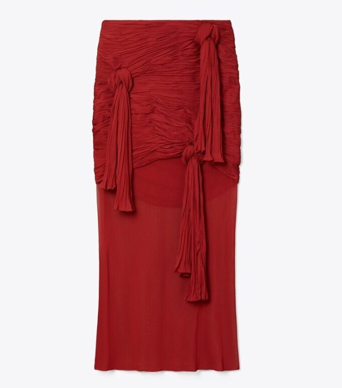 Jupe nouée en viscose Jupe nouée en viscose