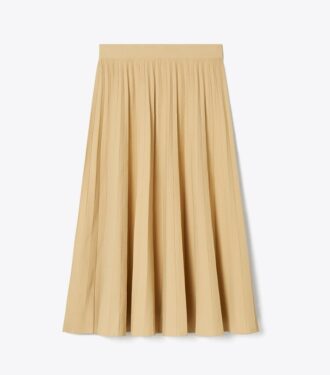 Jupe plissée en viscose
