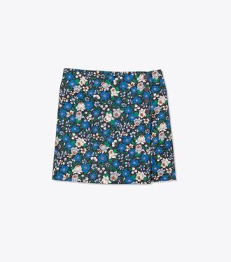 Jupe-short de golf en twill technique imprimé