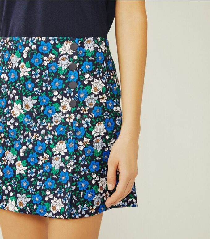 Jupe-short de golf en twill technique imprimé Jupe-short de golf en twill technique imprimé
