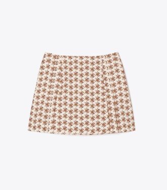 Jupe-short en popeline imprimée