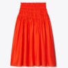 Jupe smockée en viscose