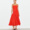 Jupe smockée en viscose