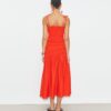 Jupe smockée en viscose