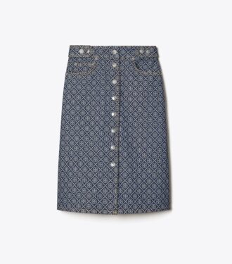 Jupe évasée en denim