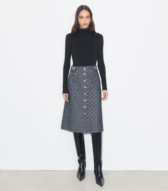Jupe évasée en denim