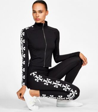 Haut zippé en nylon réfléchissant avec logo