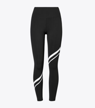 Legging sculptant à compression et motif chevron diagonal
