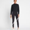 Legging sculptant à compression et motif chevron diagonal Legging sculptant à compression et motif chevron diagonal