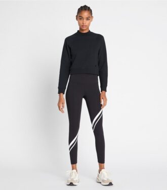 Legging sculptant à compression et motif chevron diagonal
