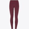Legging taille haute à compression mélangée avec poches latérales et motif chevron Legging taille haute à compression mélangée avec poches latérales et motif chevron