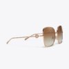 Lunettes de soleil Miller Metal Oversized Butterfly
