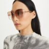 Lunettes de soleil Miller Metal Oversized Butterfly