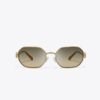 Lunettes de soleil ovales Miller en métal
