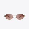Lunettes de soleil ovales Miller en métal