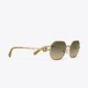 Lunettes de soleil ovales Miller en métal