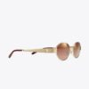 Lunettes de soleil ovales Miller en métal