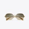 Lunettes de soleil ovales Miller en métal