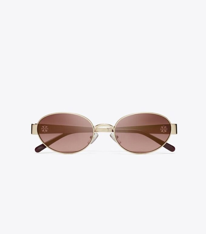 Lunettes de soleil ovales Miller en métal