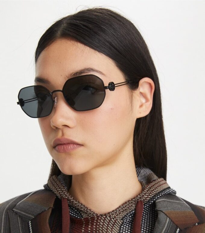 Lunettes de soleil ovales Miller en métal