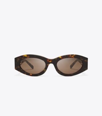 Lunettes de soleil ovales percées