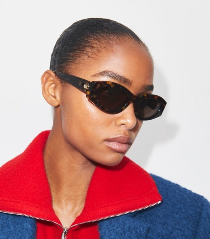 Lunettes de soleil ovales percées Lunettes de soleil ovales percées