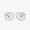 Lunettes de vue carrées Miller en métal