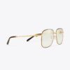 Lunettes de vue carrées Miller en métal