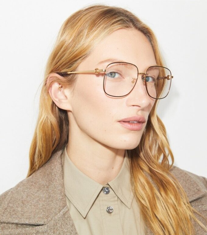Lunettes de vue carrées Miller en métal
