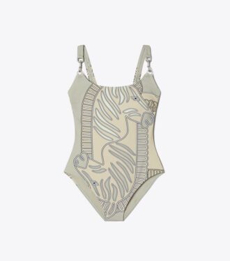 Maillot de bain imprimé Clip Tank