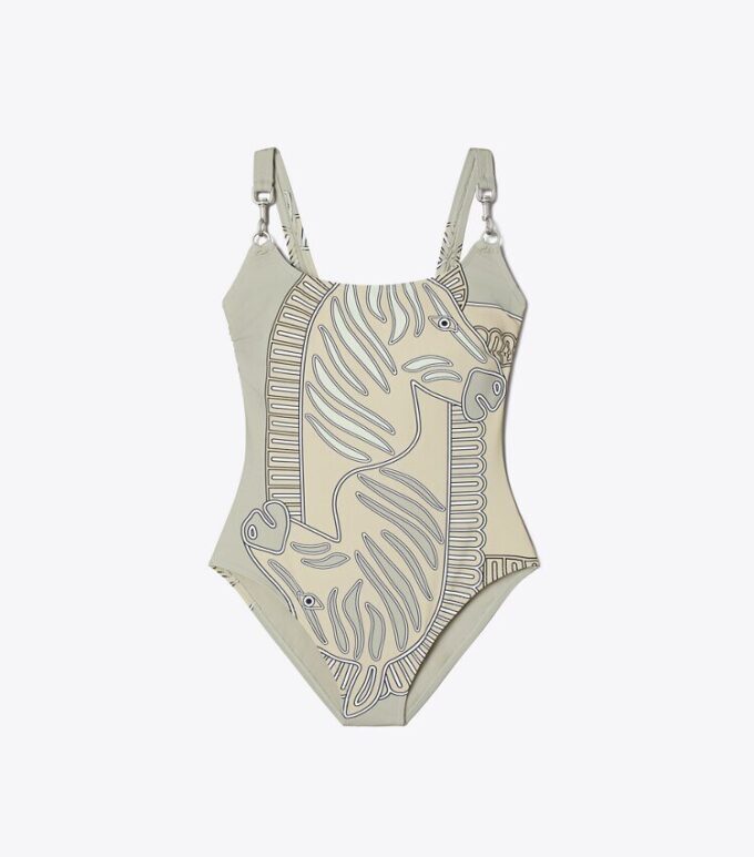 Maillot de bain imprimé Clip Tank Maillot de bain imprimé Clip Tank