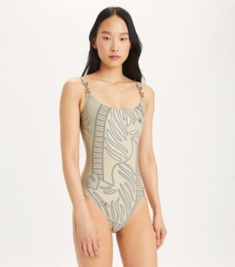 Maillot de bain imprimé Clip Tank
