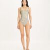 Maillot de bain imprimé Clip Tank Maillot de bain imprimé Clip Tank