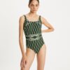 Maillot de bain imprimé sans manches Maillot de bain imprimé sans manches
