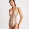 Maillot de bain une pièce imprimé Ring Maillot de bain une pièce imprimé Ring