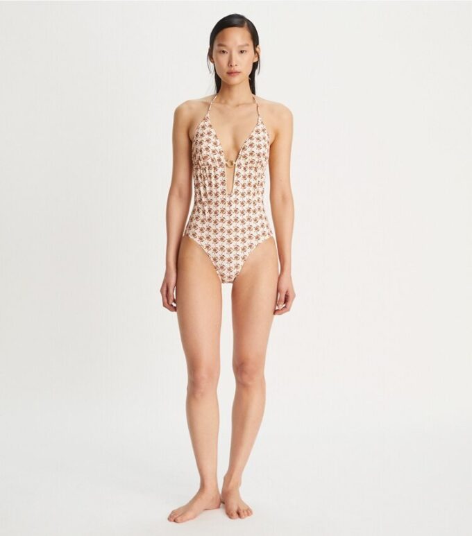 Maillot de bain une pièce imprimé Ring Maillot de bain une pièce imprimé Ring