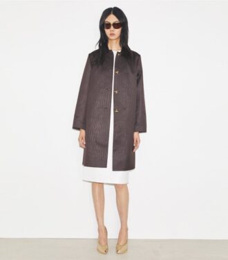 Manteau court en viscose