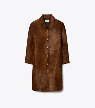 Manteau en cuir de veau