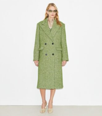 Manteau oversize en sergé