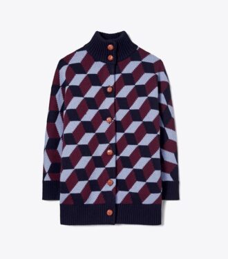 Manteau-pull à chevrons Manteau-pull à chevrons