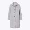 Manteau réversible en laine jacquard T Monogram Manteau réversible en laine jacquard T Monogram