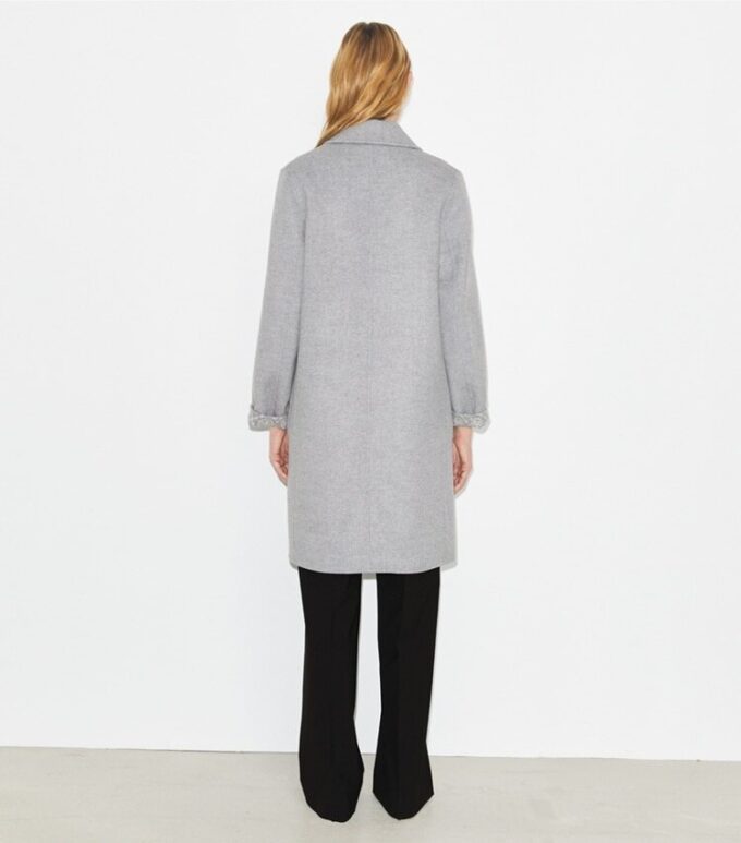 Manteau réversible en laine jacquard T Monogram Manteau réversible en laine jacquard T Monogram
