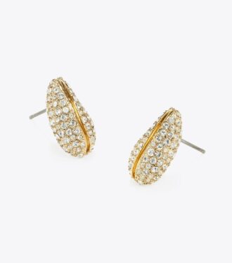 Mini boucles d&rsquo;oreilles pavées percées