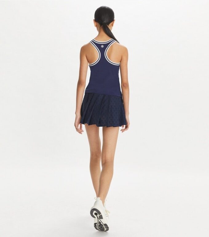 Mini-jupe de tennis en jacquard éponge Mini-jupe de tennis en jacquard éponge