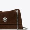 Mini sac à bandoulière en daim Kira Turnlock Mini sac à bandoulière en daim Kira Turnlock