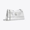 Mini sac à bandoulière Kira Turnlock métallisé