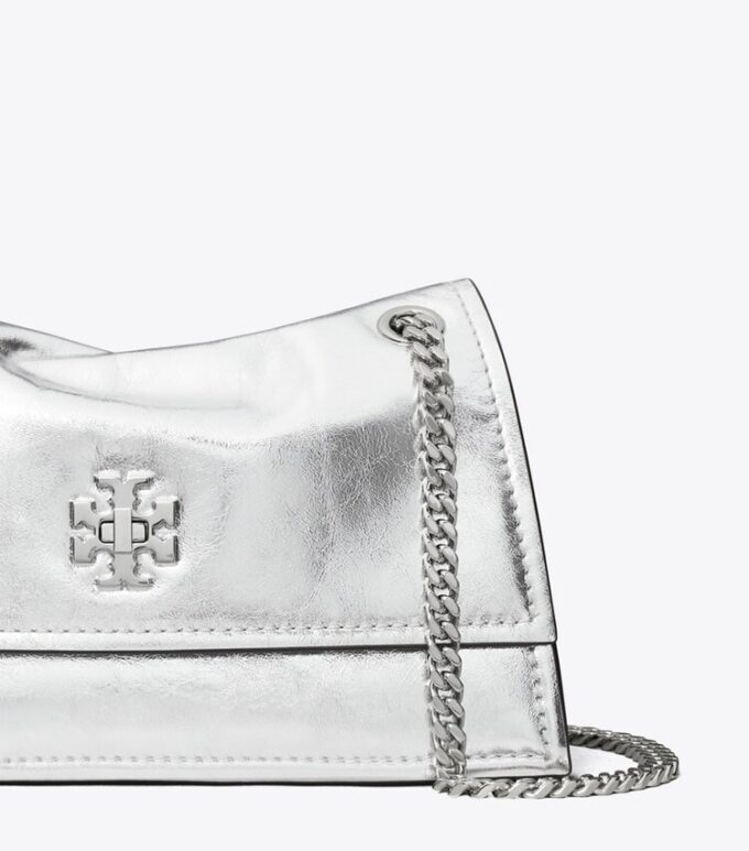 Mini sac à bandoulière Kira Turnlock métallisé